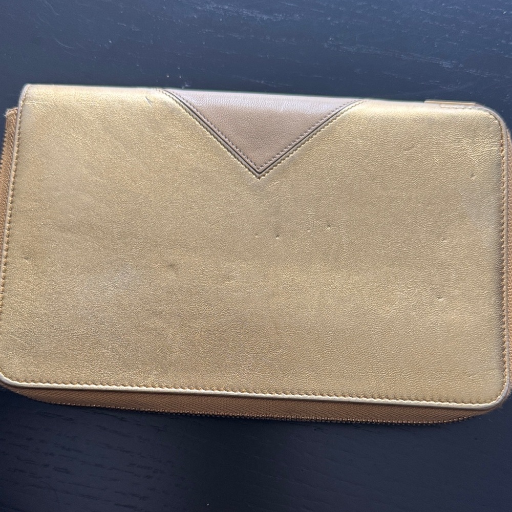 Celine Gold and Tan Wallet - Picture 4 of 7